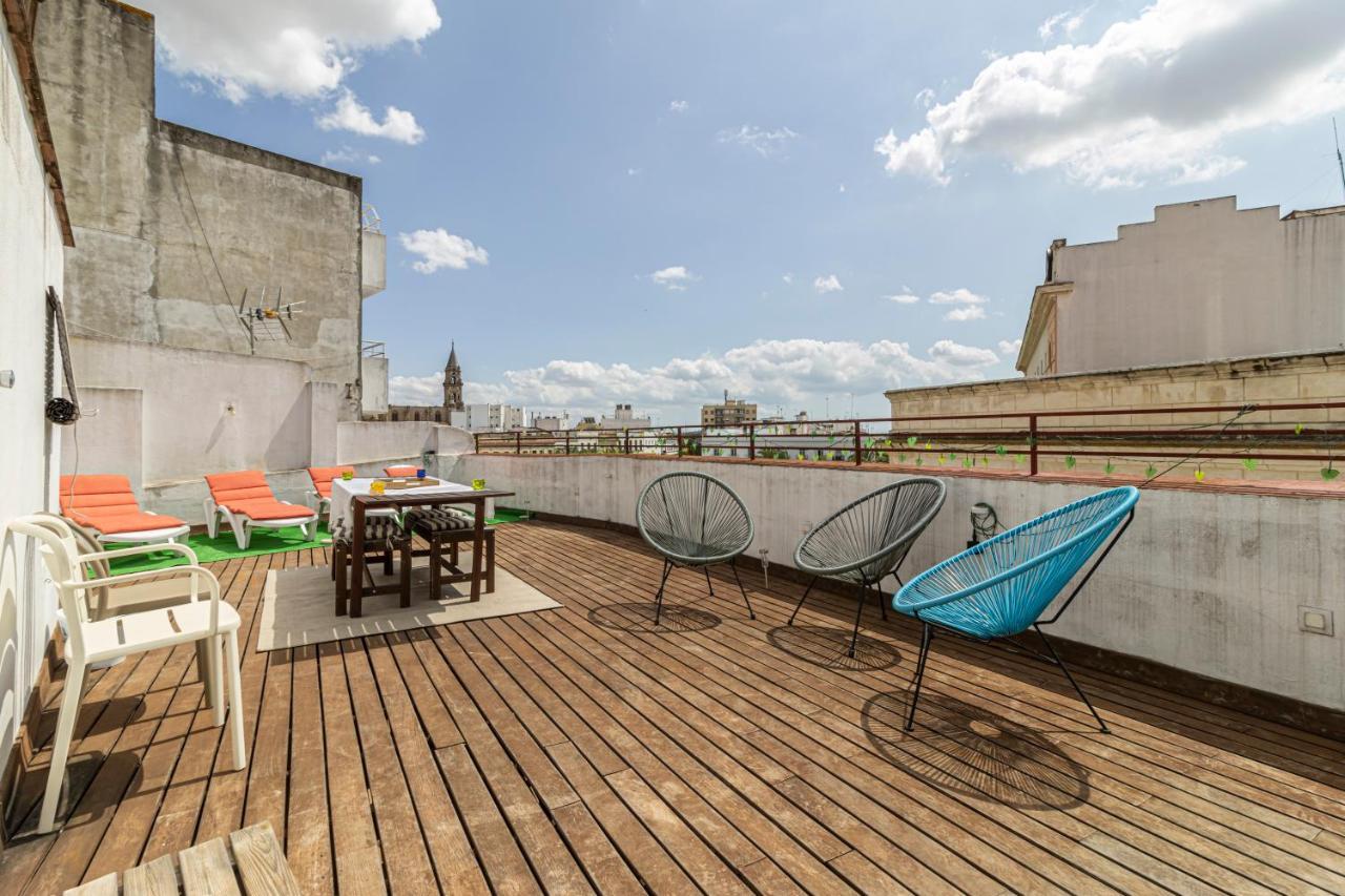Top Atico Plaza Del Arenal - Gran Terraza - Vistas - Solarium Jerez de la Frontera Exteriér fotografie